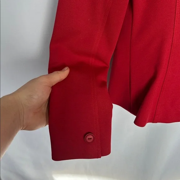 Izzy Camilleri Red Tailored Blazer Film Worn No Size Tag - Picture 9 of 10